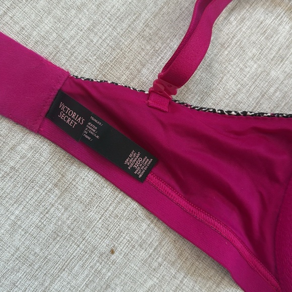 Victoria's Secret Very‎ Sexy Padded Push Up Bra plaid Strappy Houndstooth 32DD - Picture 5 of 6